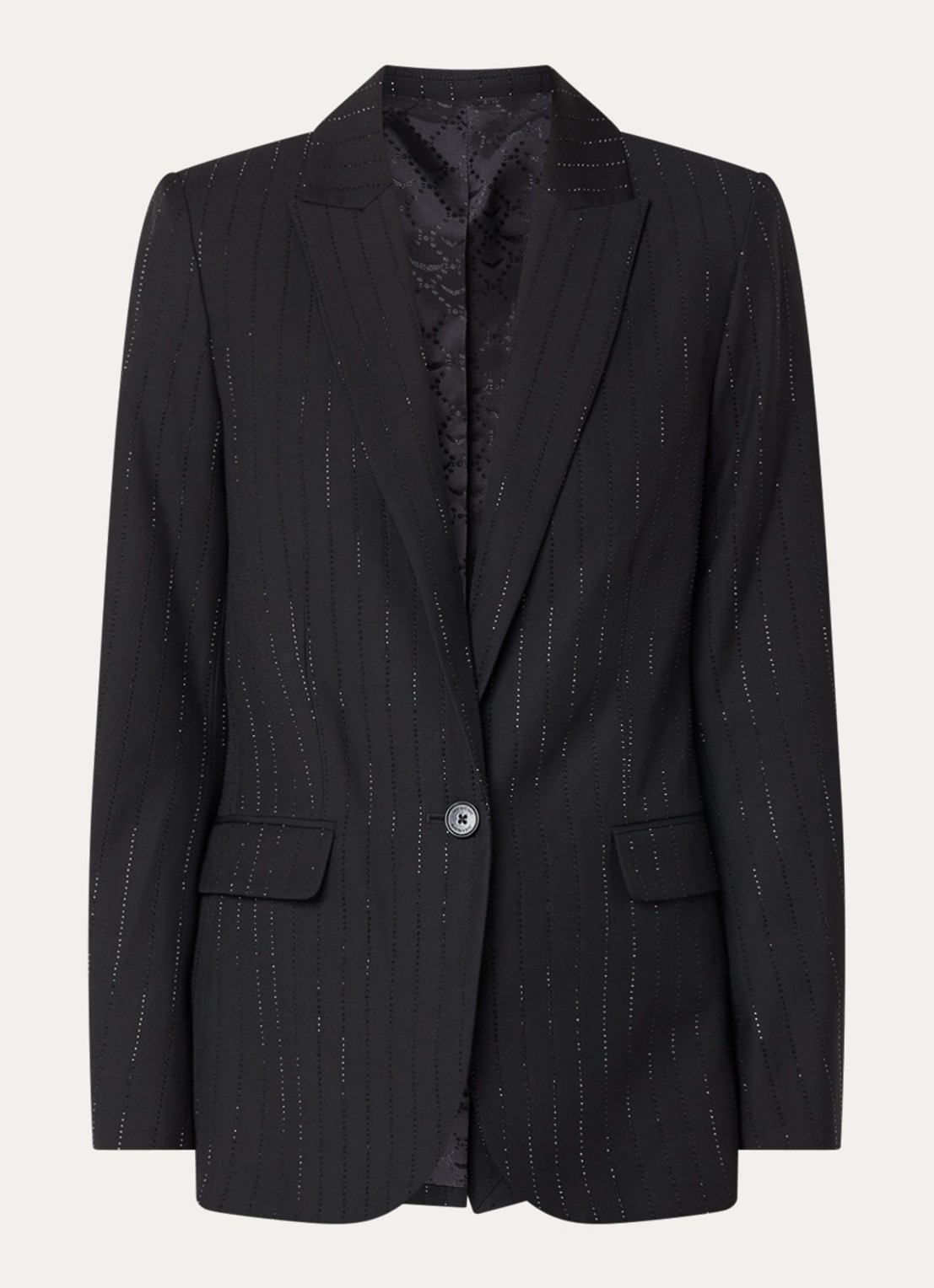 Zadig&Voltaire Valse blazer met strass - voorkant 3 zwart
