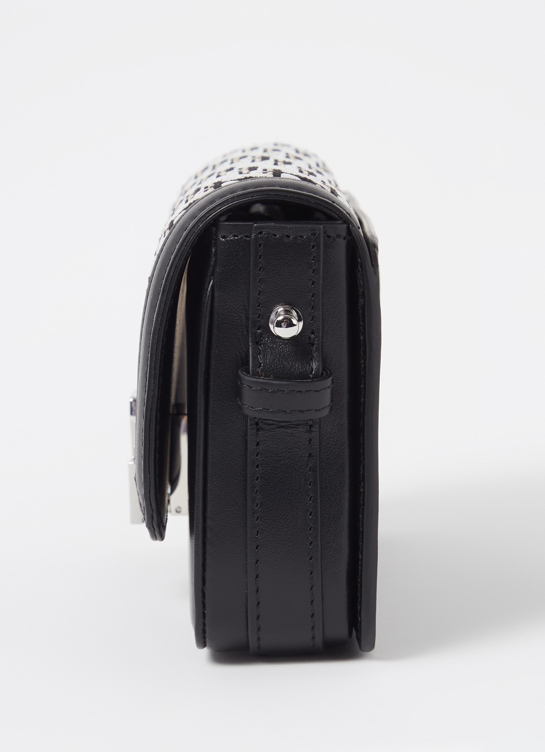 Zadig&Voltaire VZ monogram crossbodytas met afneembare schouderriem - detail 2 zwart