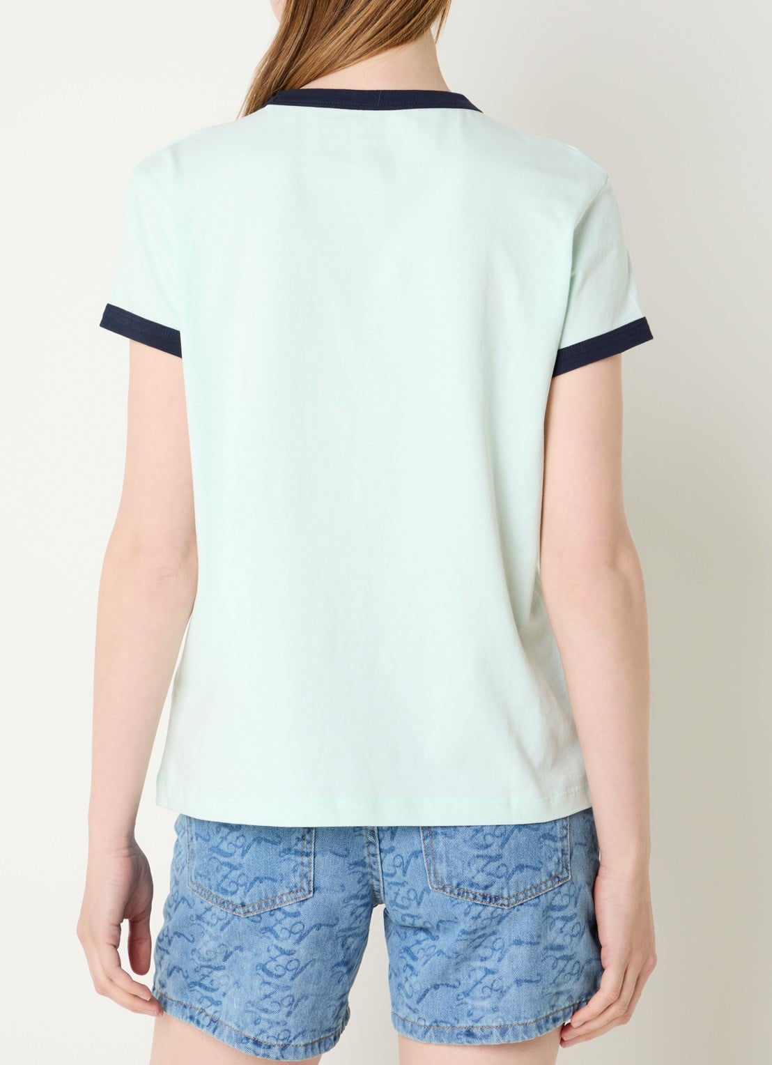 Zadig&Voltaire Walk T-shirt met logo  - achterkant 3 blauw