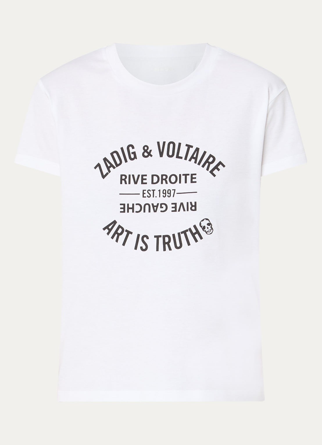 Zadig&Voltaire Walk T-shirt met logoprint - voorkant wit