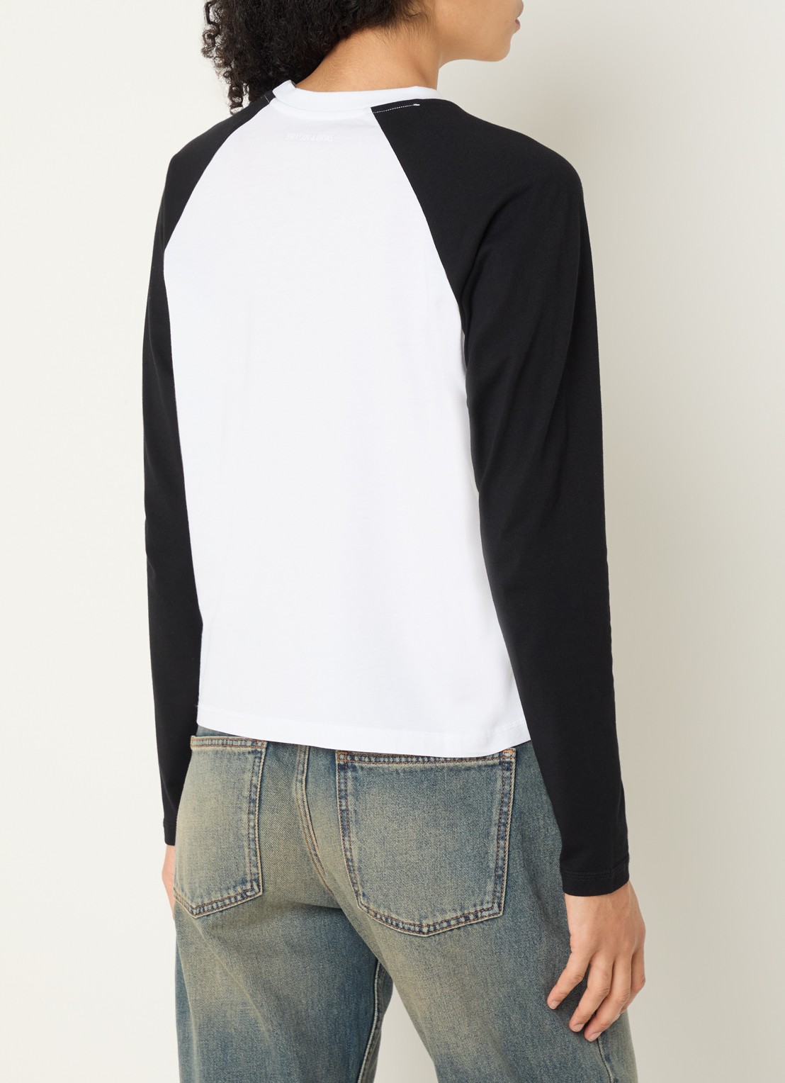 Zadig&Voltaire Walkra longsleeve met logoprint - achterkant 4 wit