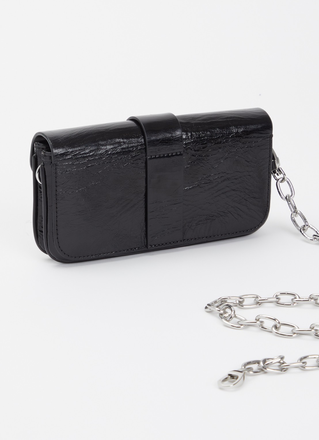 Zadig&Voltaire Wallet Art schoudertas van kalfsleer met afneembare schouderriem  - achterkant zwart