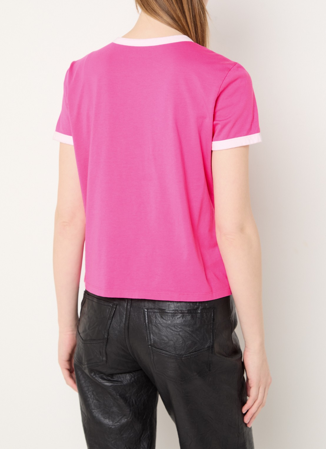 Zadig&Voltaire Woos T-shirt met logoprint en borduring - achterkant roze