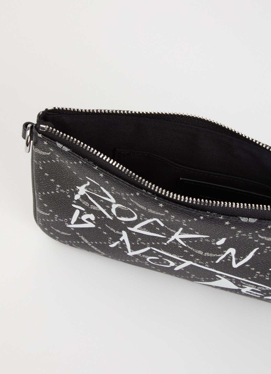 Zadig&Voltaire Z Pouch clutch met print - detail zwart