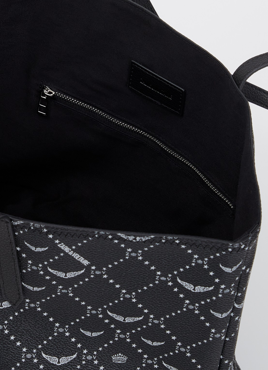 Zadig&Voltaire Z shopper met logoprint - detail 2 zwart