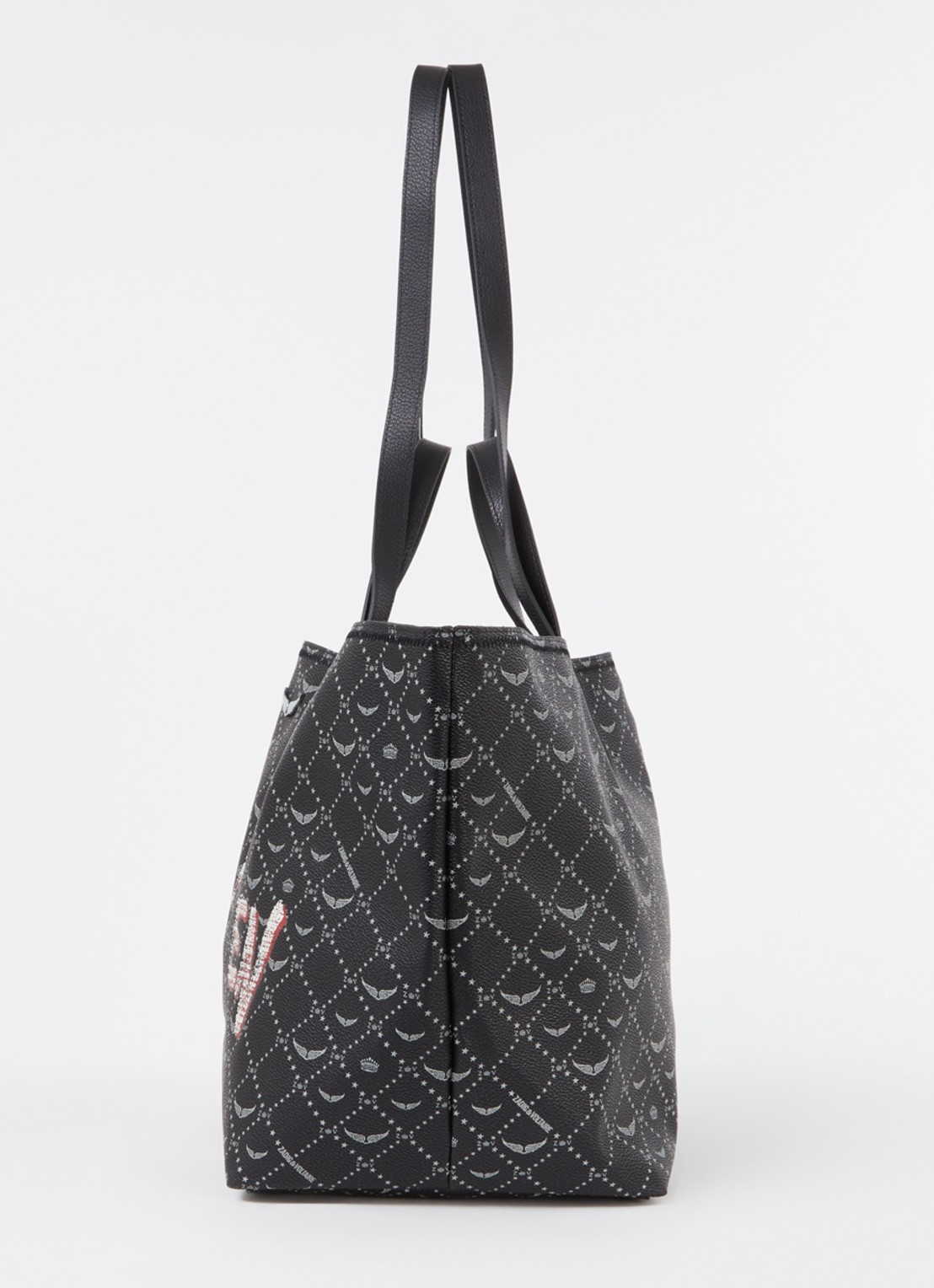 Zadig&Voltaire Z shopper XL met print - detail 6 zwart