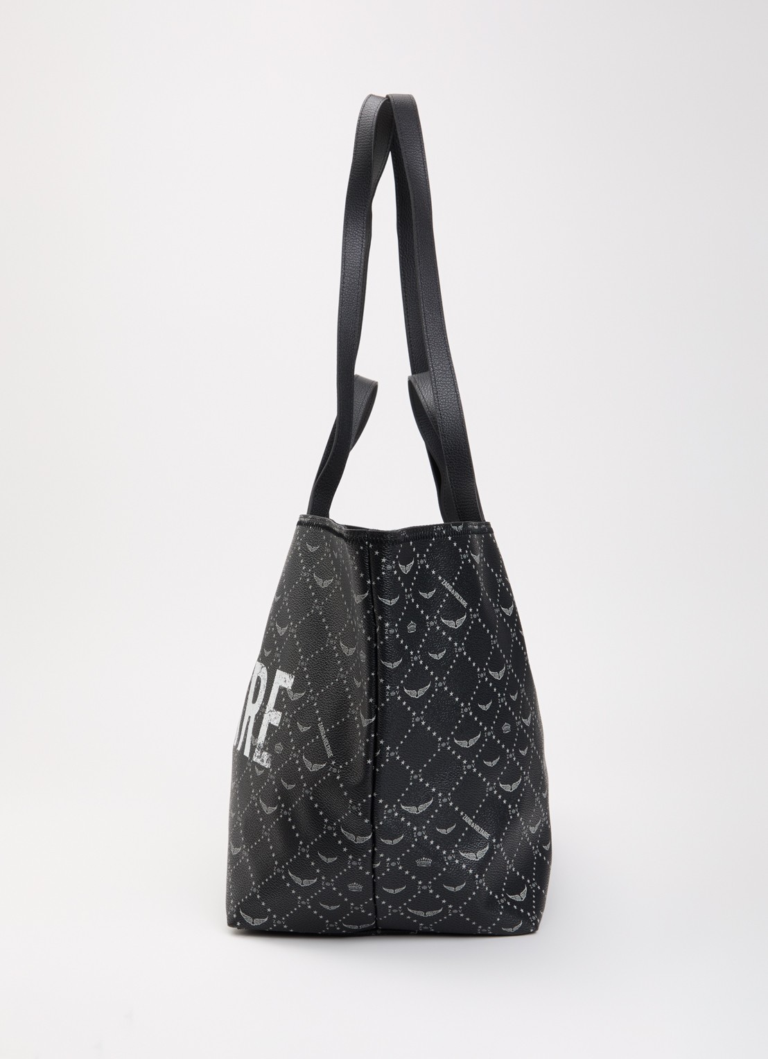 Zadig&Voltaire Z XL shopper van leer met logoprint - detail 3 zwart