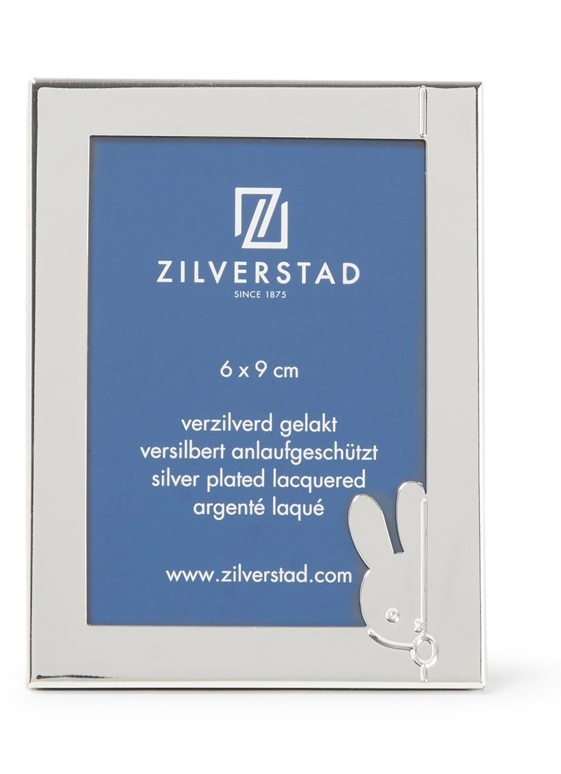 Zilverstad Nijntje fotolijst 7,5 x 10 cm - voorkant 2 zilver
