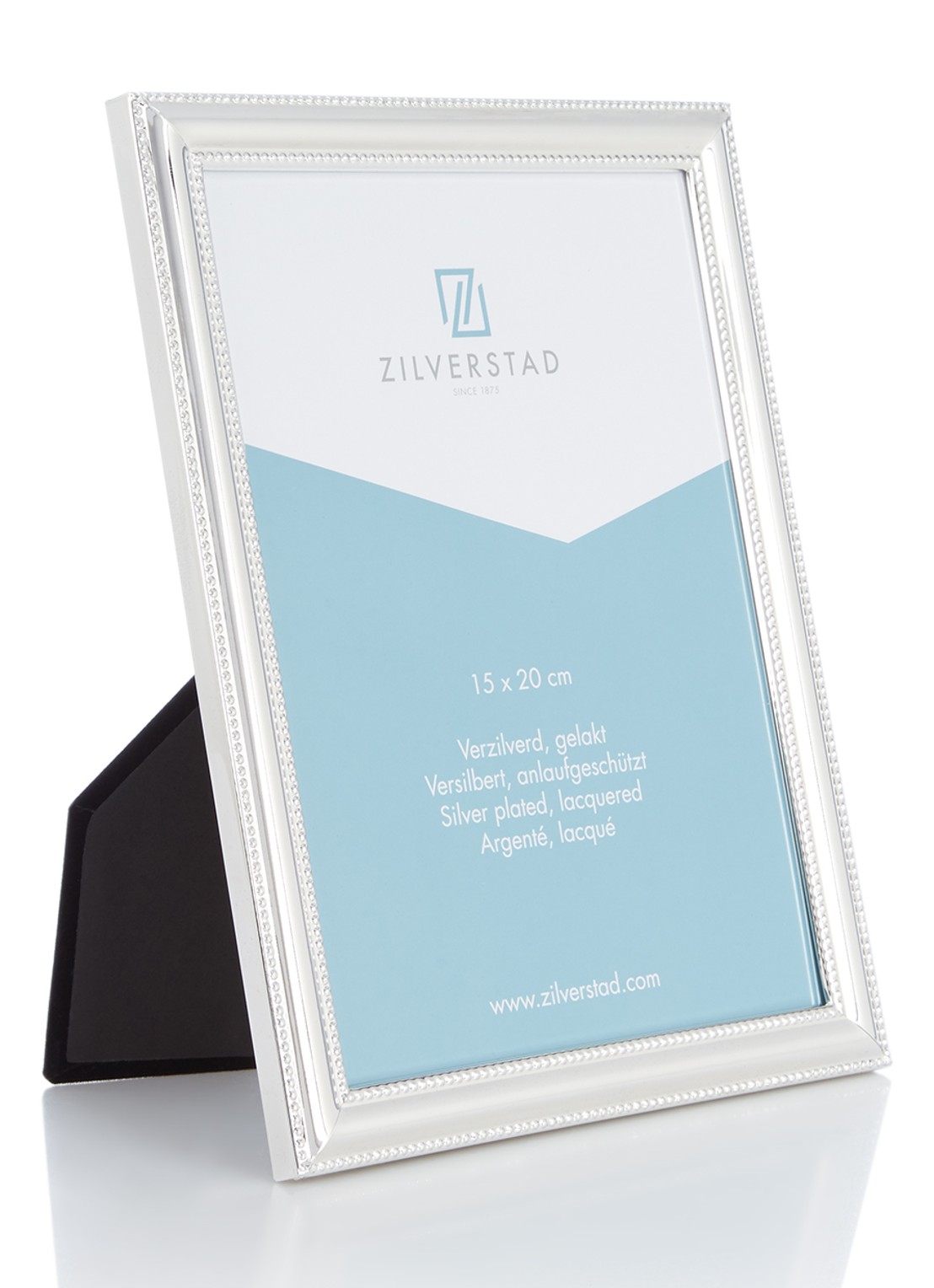 Zilverstad Pearl fotolijst - voorkant zilver