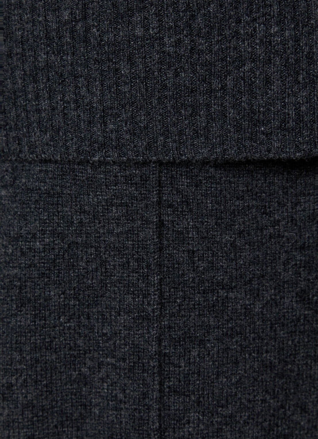 Zimmermann High waist wide fit broek in wolblend - detail 2 grijs