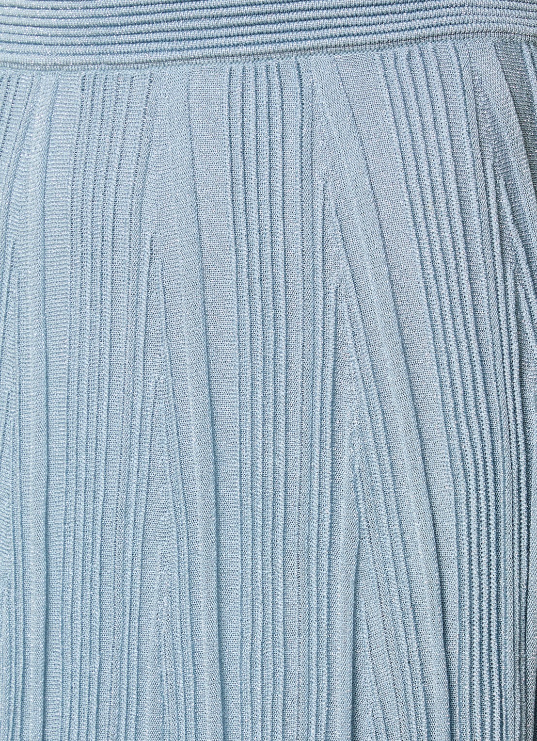 Zimmermann Maxi plooirok met metallic finish - detail 5 blauwgrijs