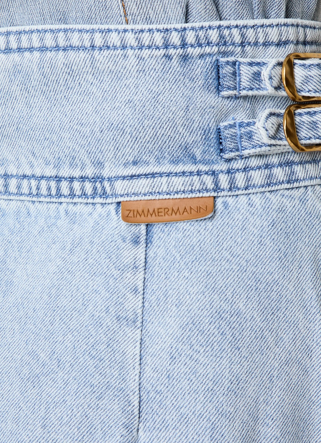 Zimmermann Midi spijkerrok met steekzakken - detail 2 jeans