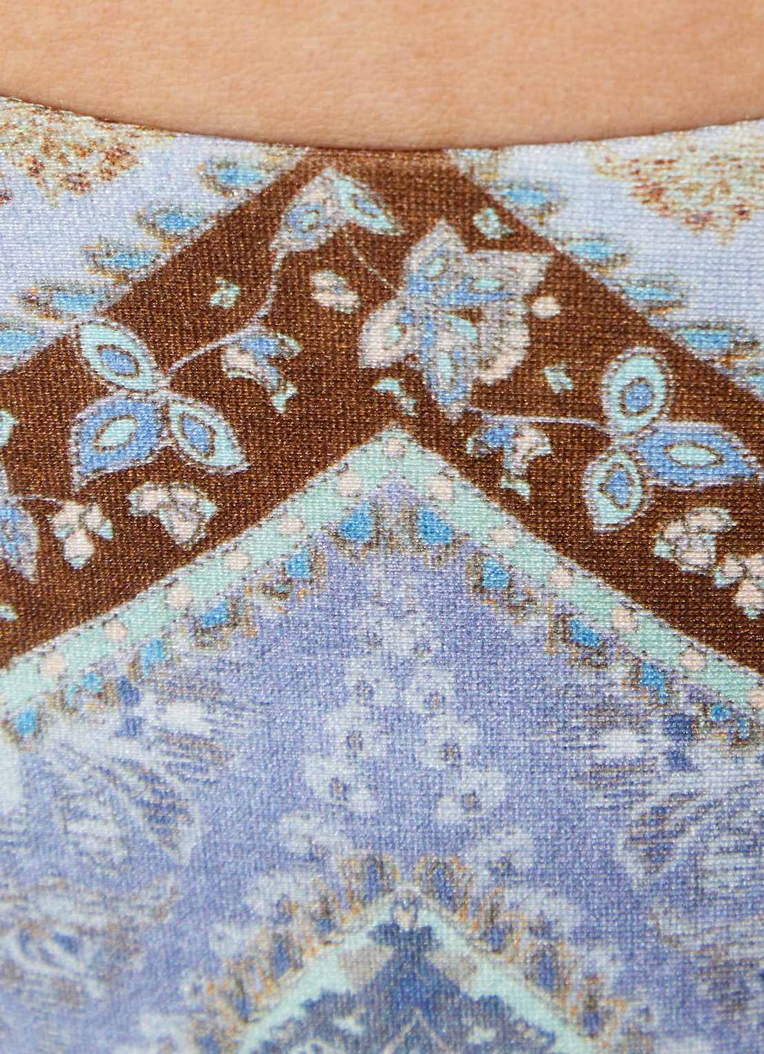 Zimmermann Wanderlust bikinislip met paisley dessin - detail 2 blauwgrijs
