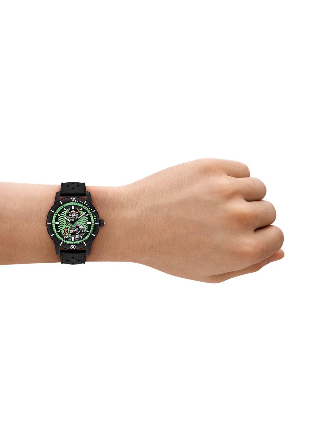 Zodiac Compression Diver Horloge ZO9318 - detail 6 zwart