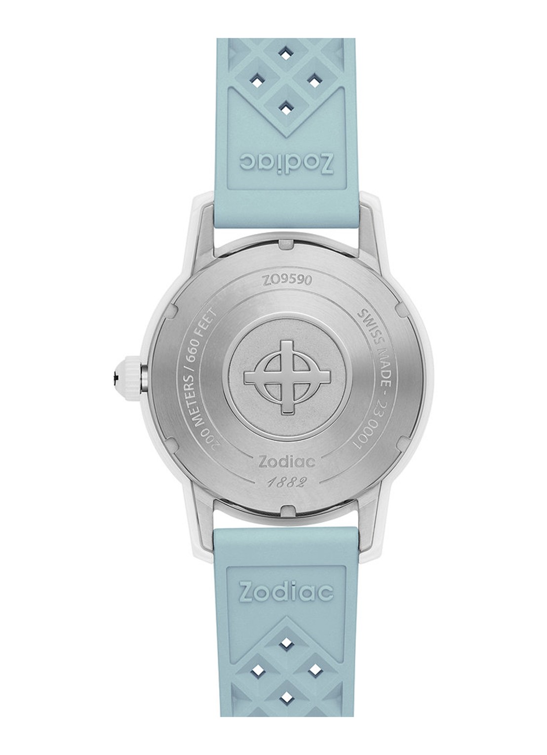 Zodiac Compression Diver horloge ZO9590 - detail 5 wit