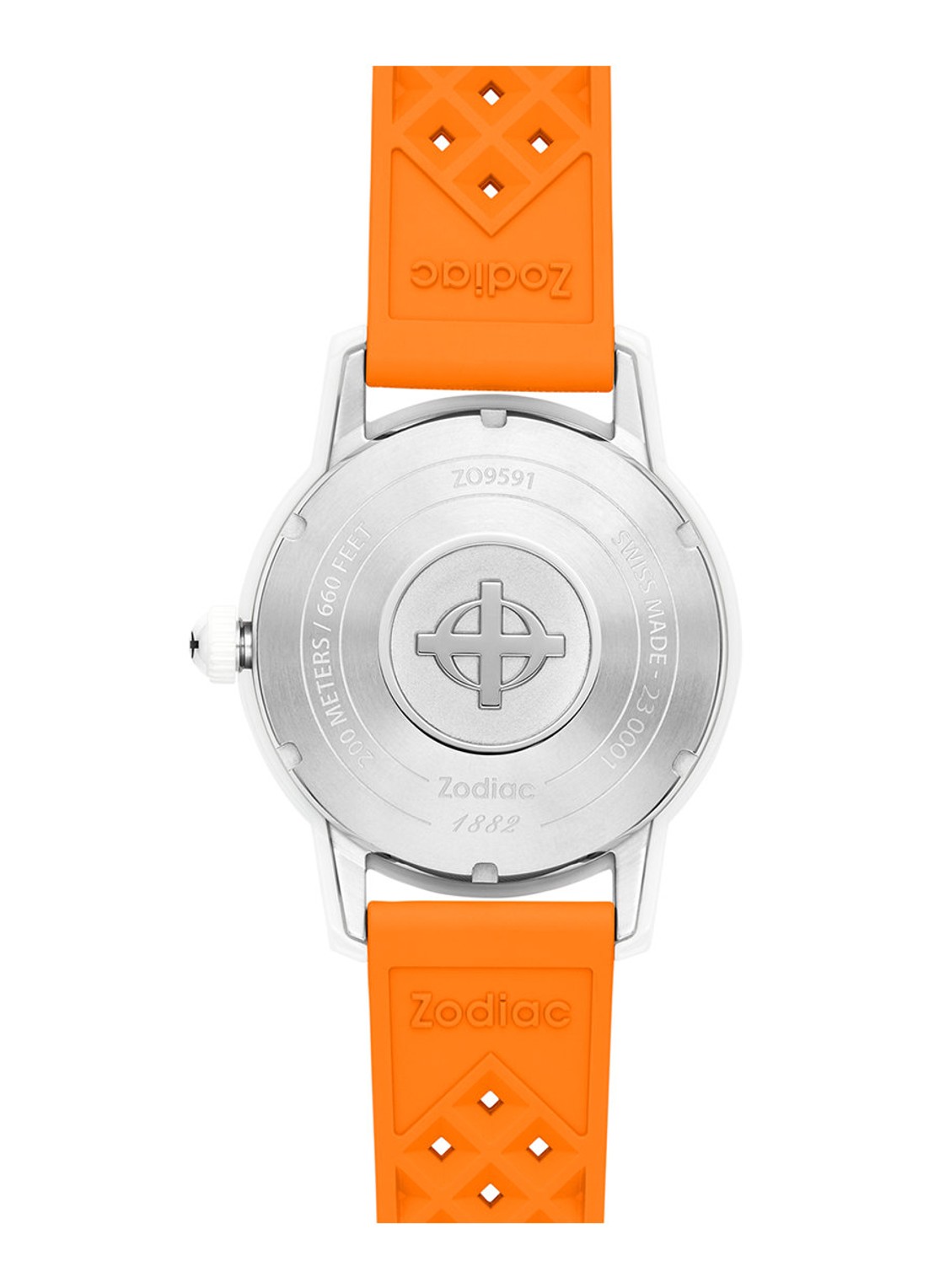 Zodiac Compression Diver horloge ZO9591 - detail 4 wit