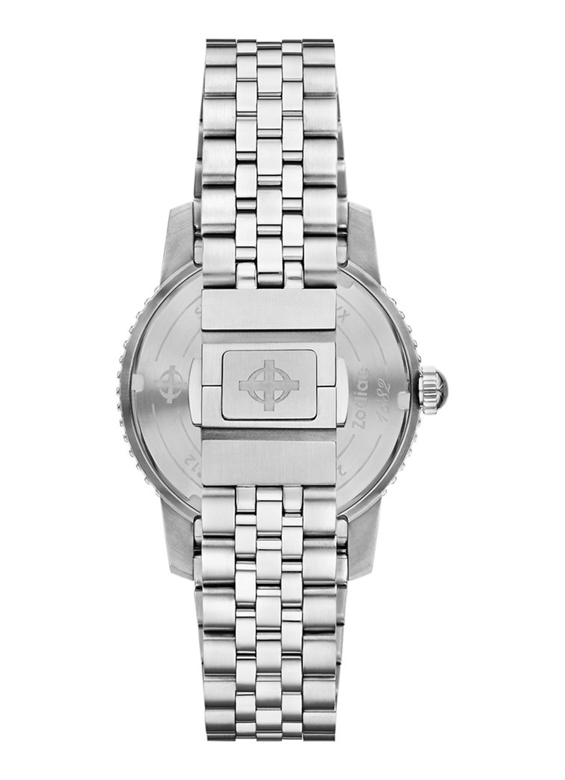 Zodiac Compression Diver Ii horloge ZO9312 - detail zilver