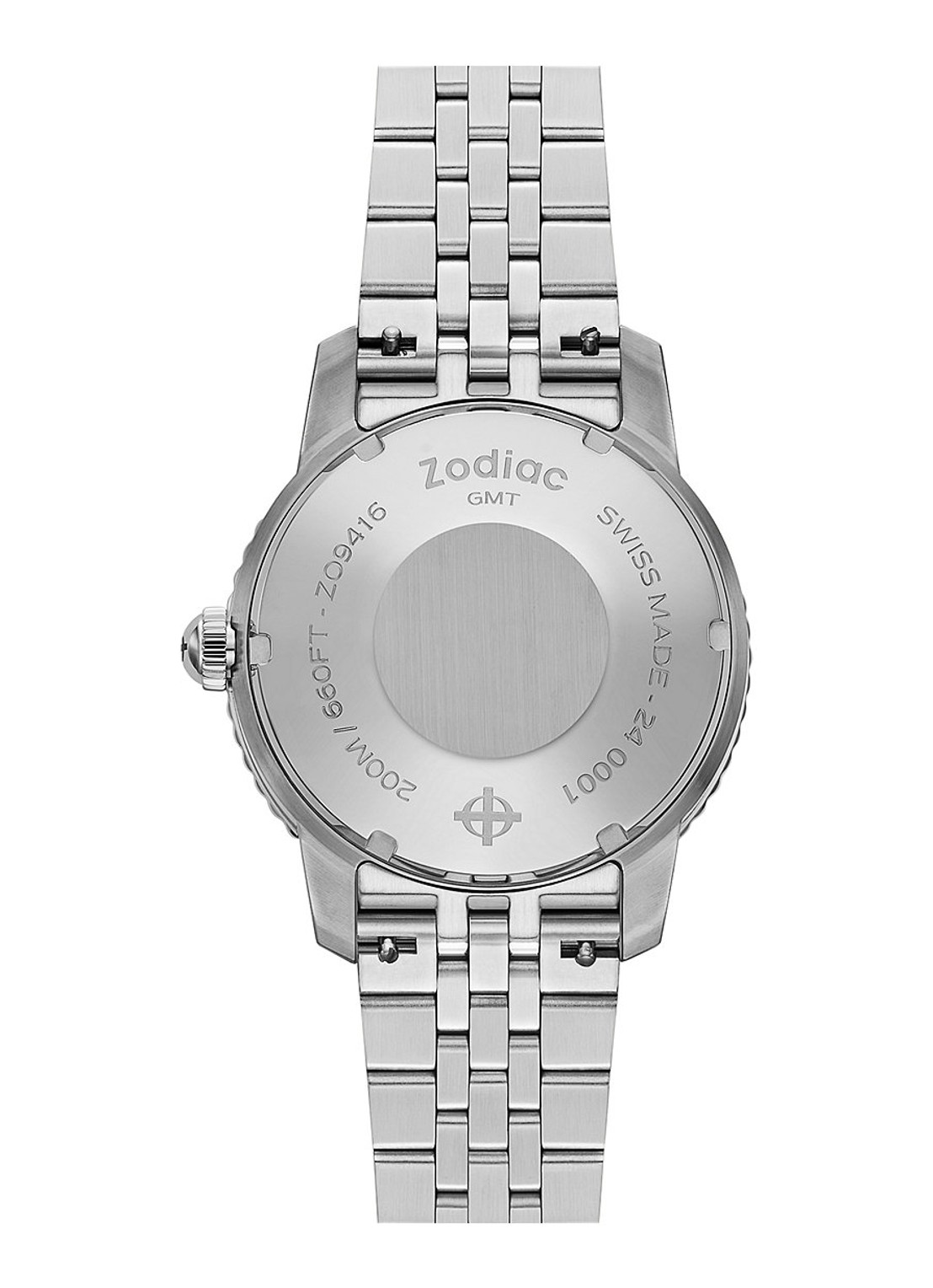 Zodiac Gmt horloge ZO9416 - detail 4 zilver