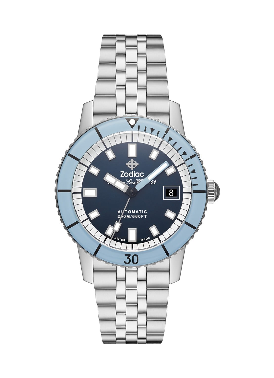 Zodiac Horloge ZO9287 - voorkant blauw