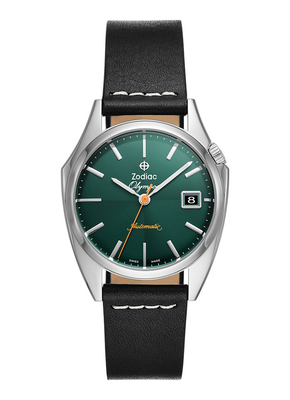 Zodiac Olympos horloge ZO9714 - voorkant zwart