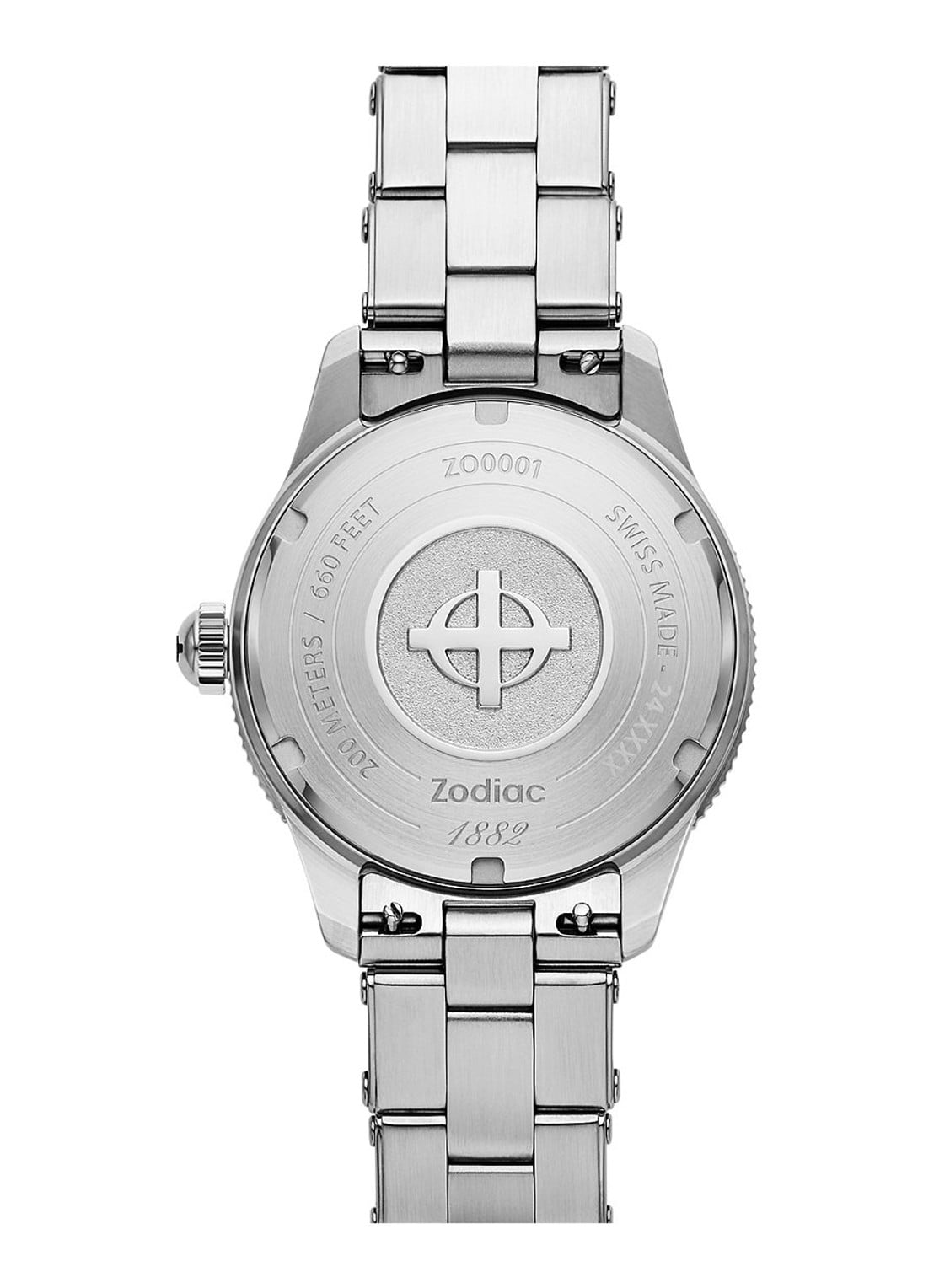 Zodiac Ref. 691 horloge ZO0001 - detail 3 zilver