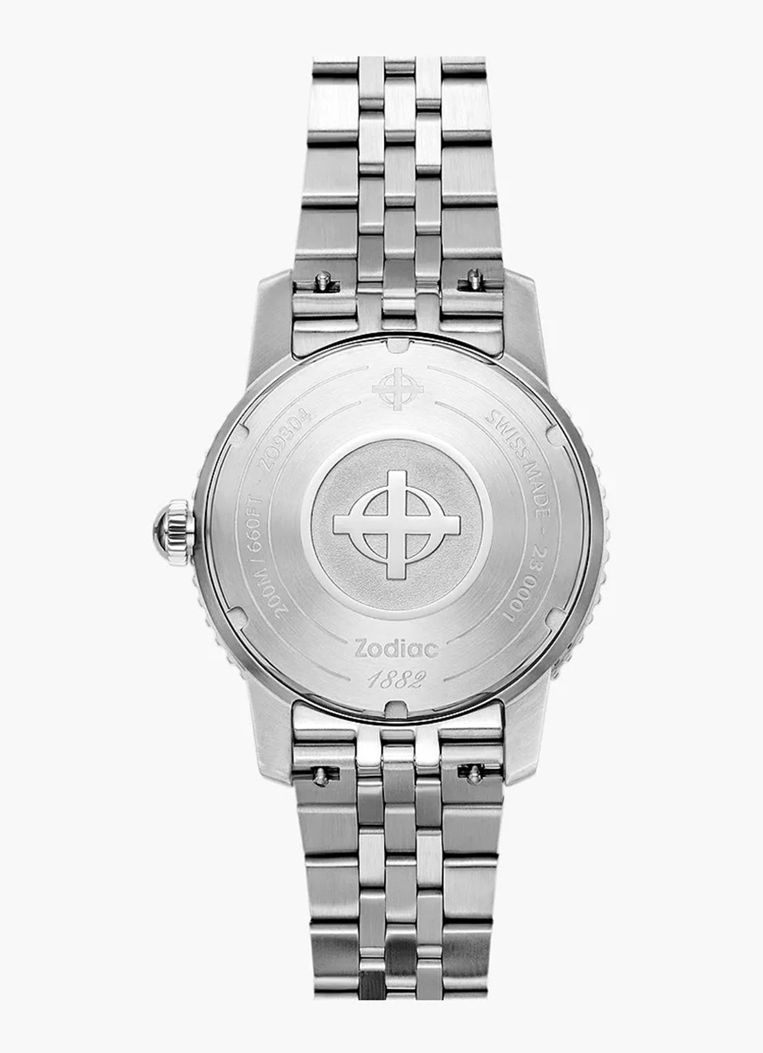 Zodiac Super Sea Wolf Compression Diver Automatic horloge ZO9304 - detail 2 zilver