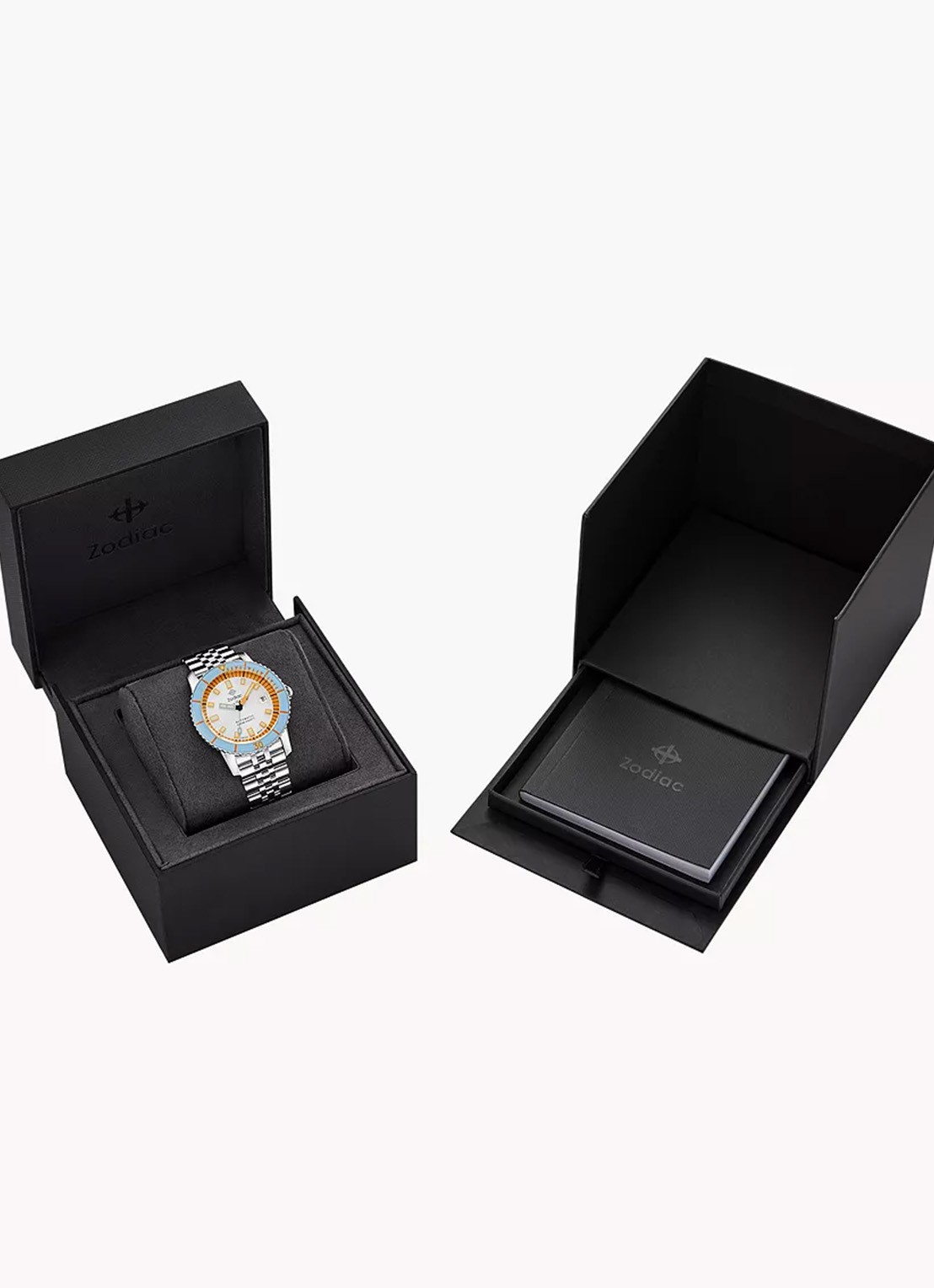 Zodiac Super Sea Wolf Compression Diver Automatic horloge ZO9304 - detail 3 zilver