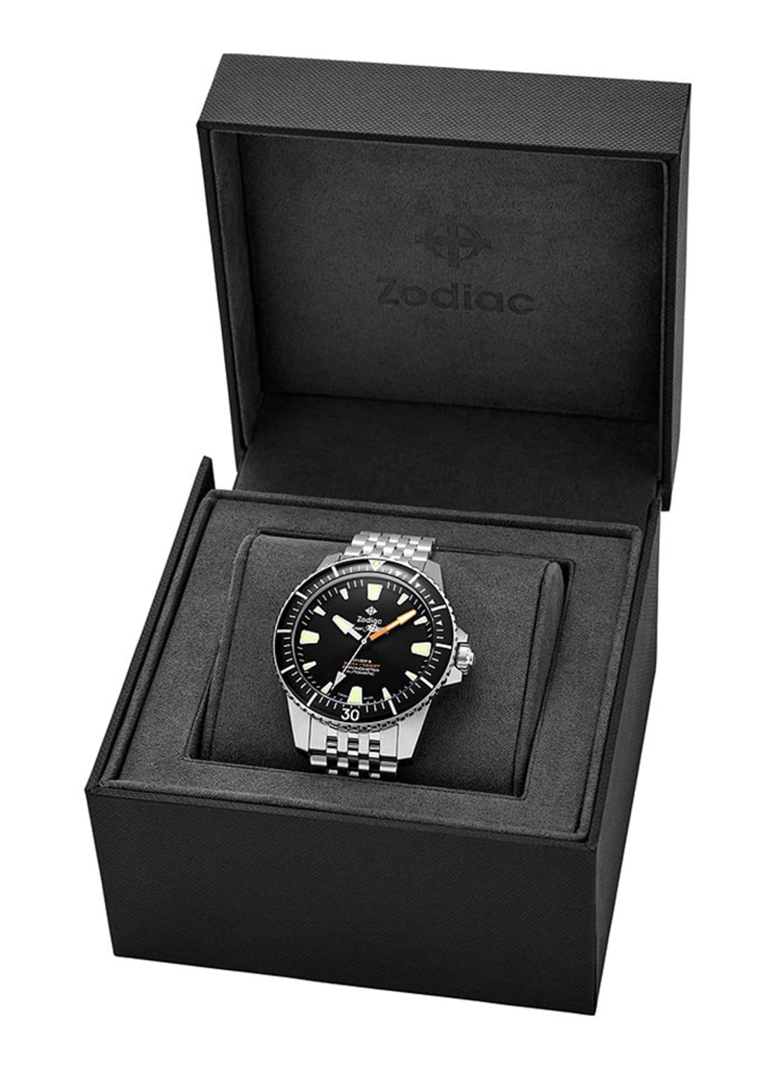 Zodiac Super Sea Wolf horloge ZO3552 - detail 5 zilver