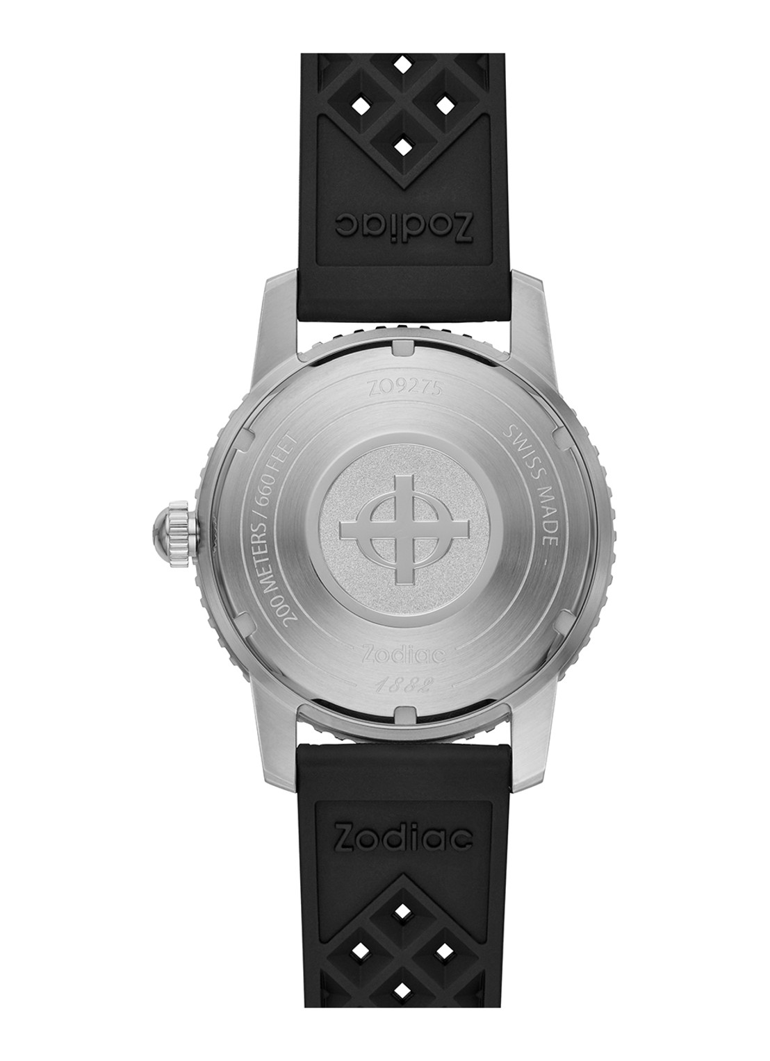 Zodiac Super Seawolf horloge ZO9275 - detail 3 zwart