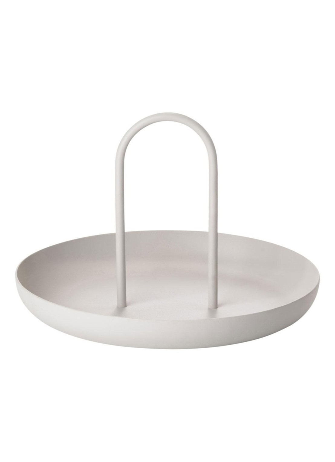 Zone Denmark Singles dienblad met handvat Ø20 cm - voorkant grijs