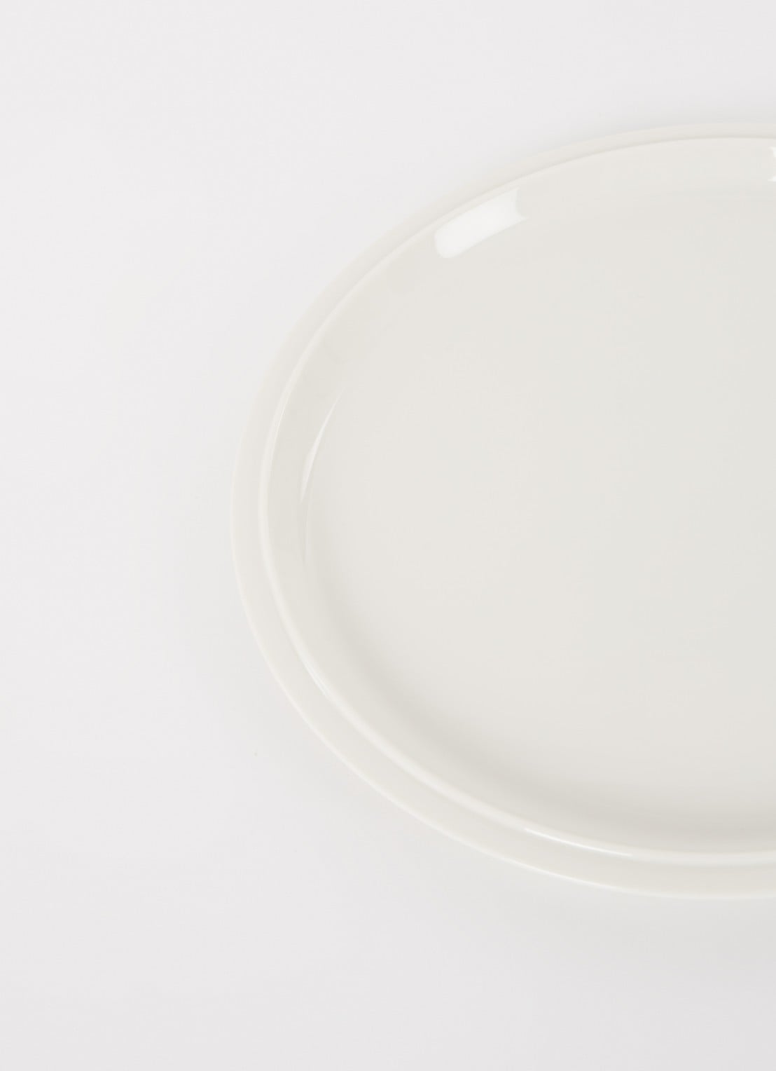 Zone Eau dinerbord 24 cm - detail wit