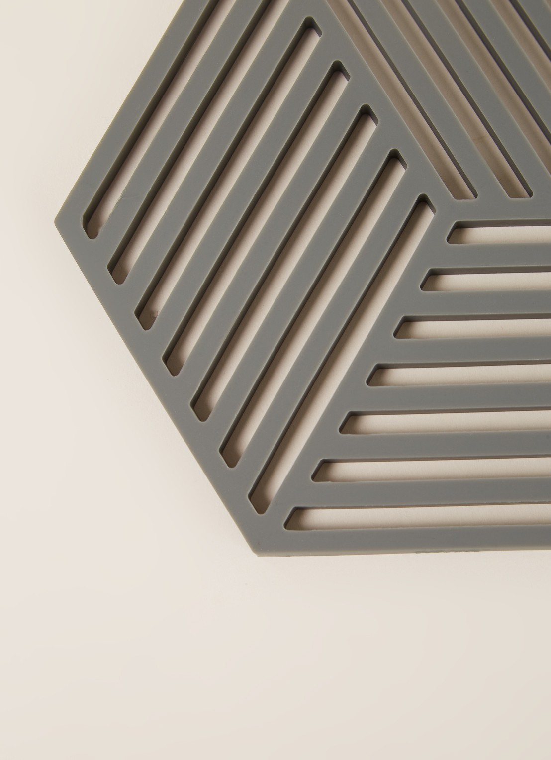 Zone Hexagon onderzetter - detail 3 grijs