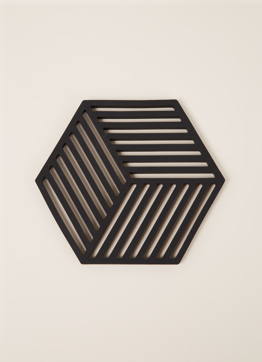 Zone Hexagon onderzetter - detail zwart