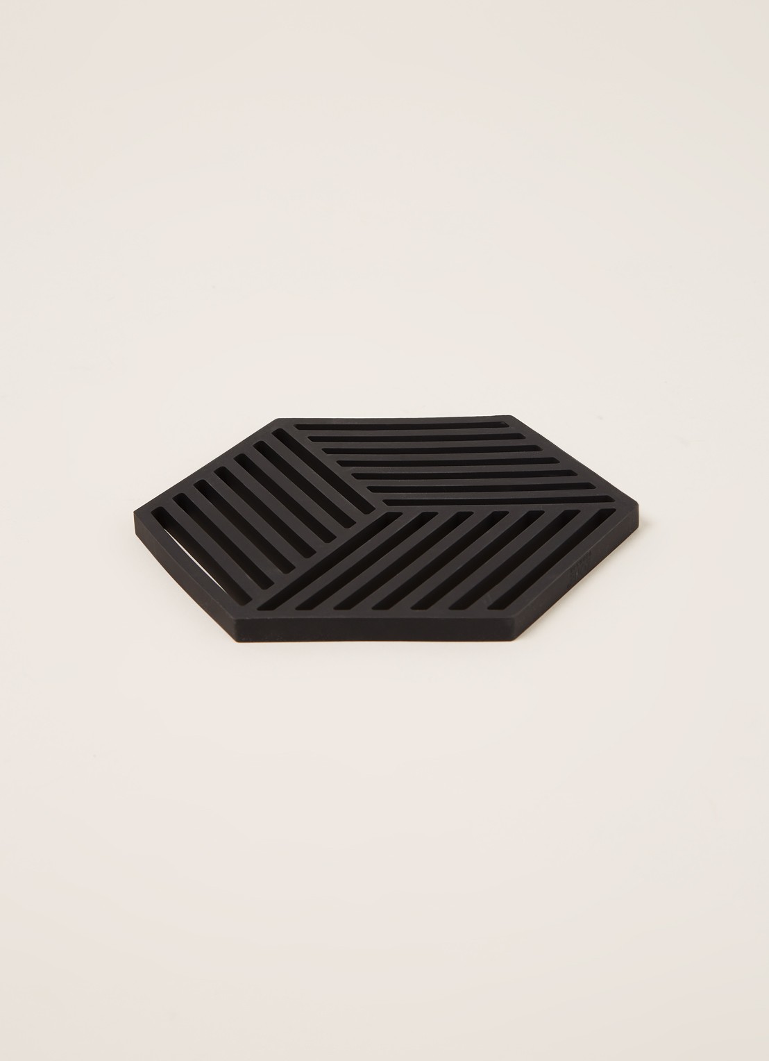 Zone Hexagon onderzetter - voorkant 3 zwart