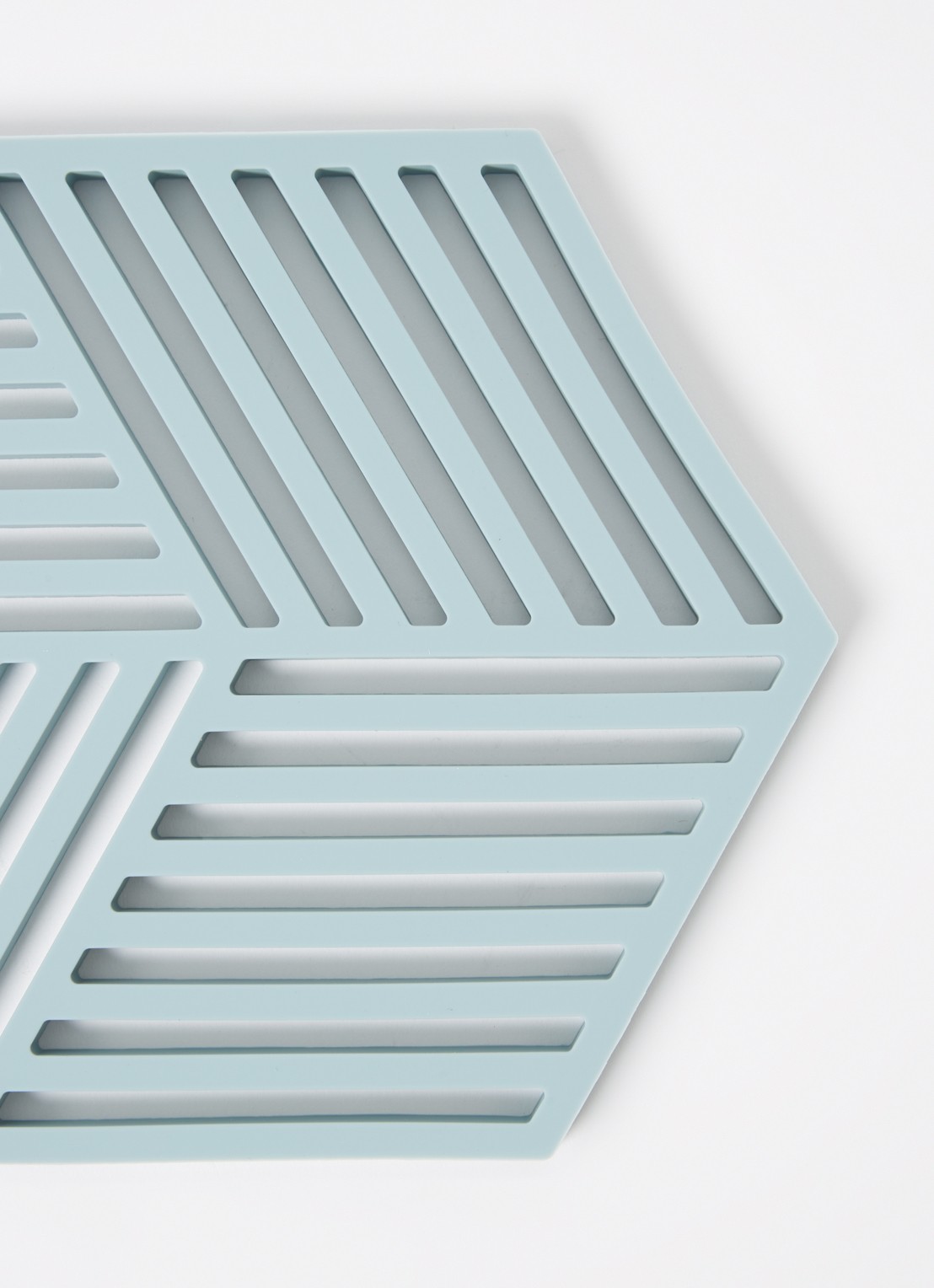 Zone Hexagon onderzetter - voorkant 2 blauw