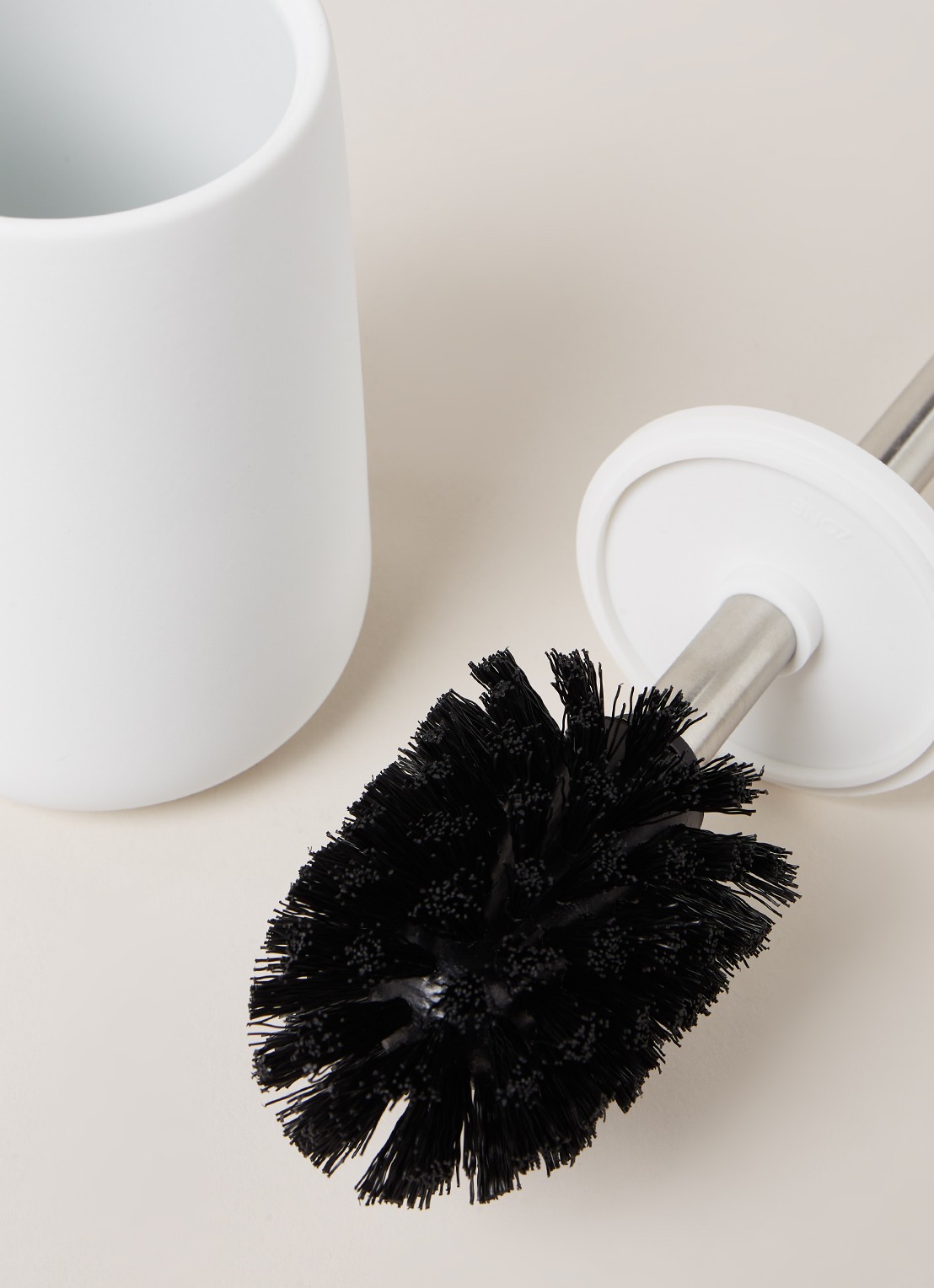 Zone Nova toiletborstel met houder - detail 3 wit