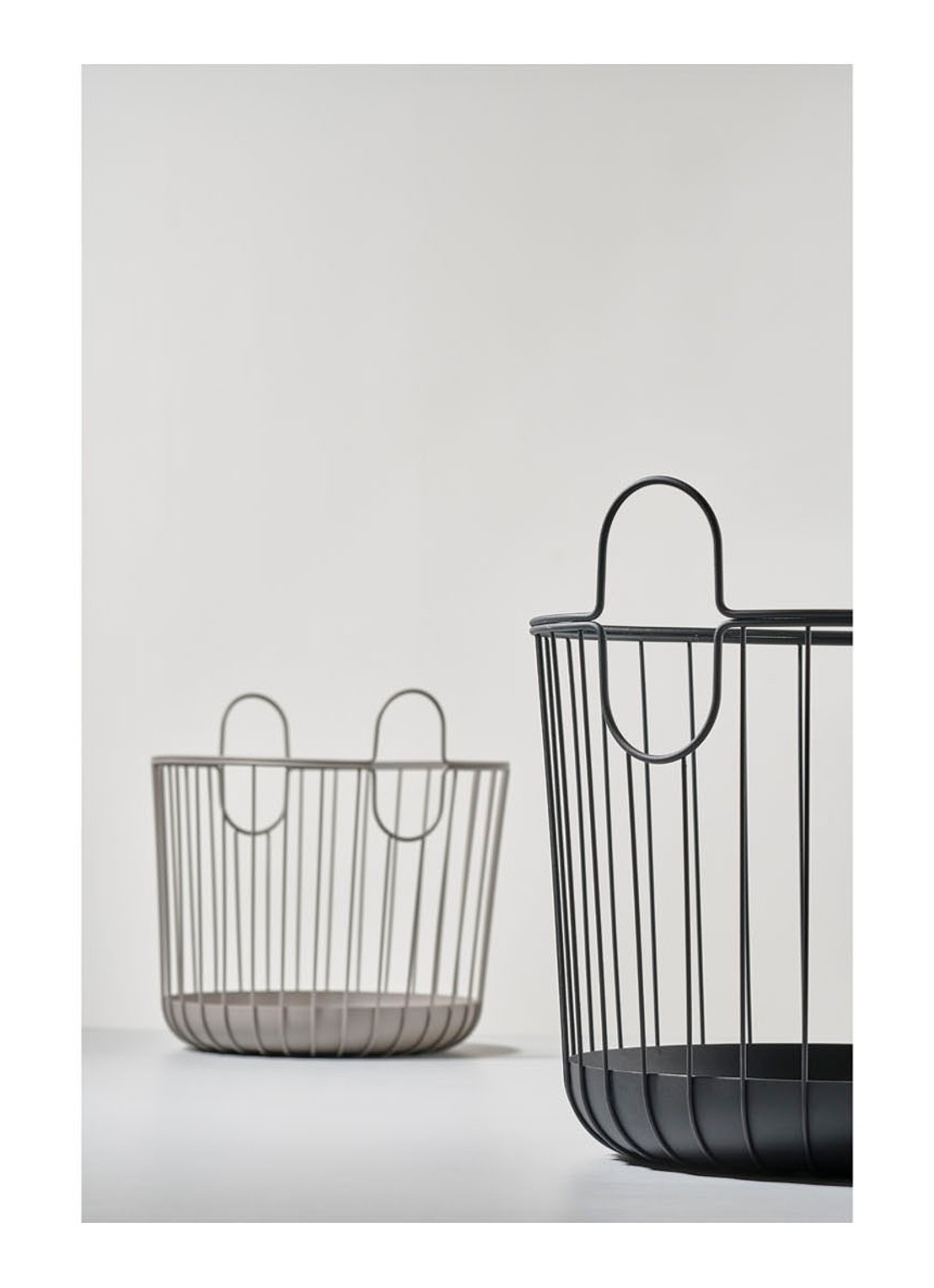 Zone Opbergmand Uni 41 cm - voorkant 2 zwart