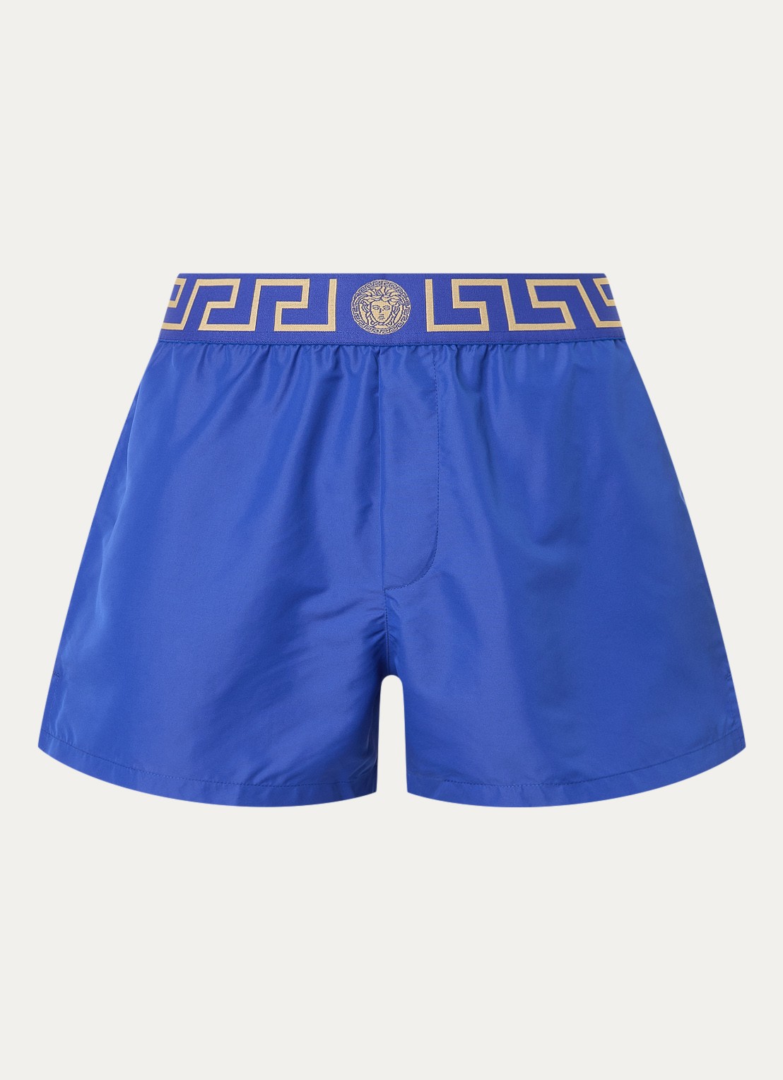 Zwemshorts met logoband - voorkant blauw