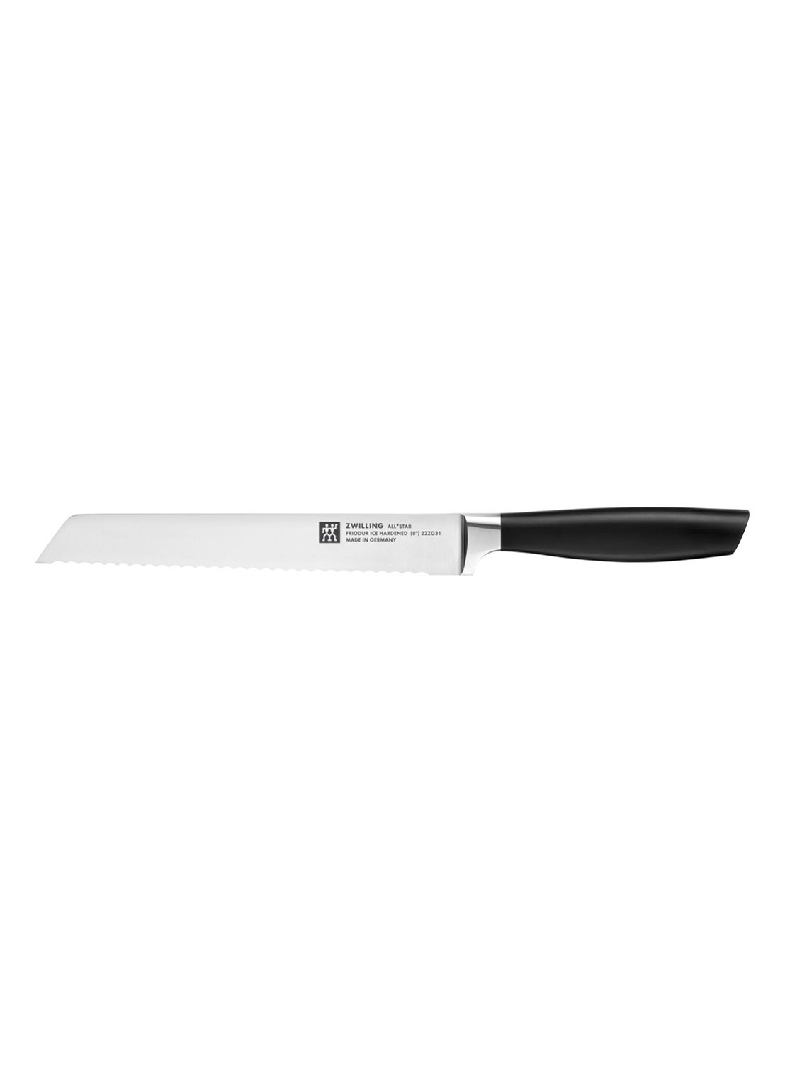 Zwilling All Star broodmes 20 cm - voorkant 2 zwart