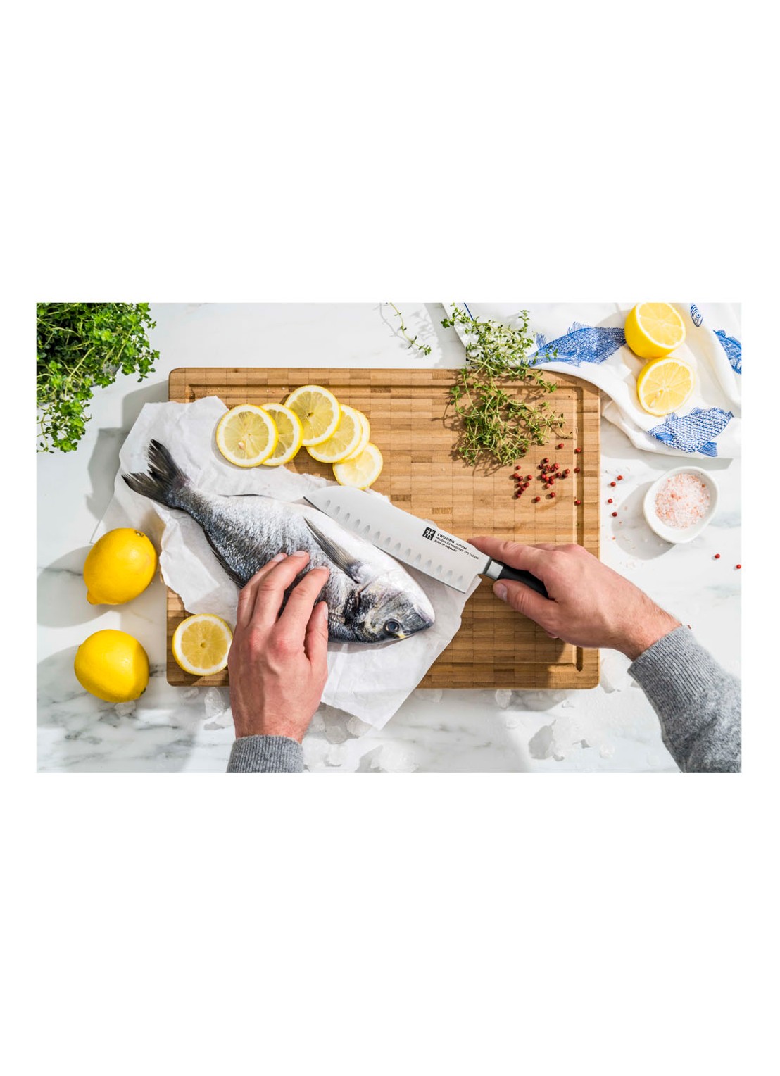 Zwilling All Star santokumes 18 cm - detail 3 zwart