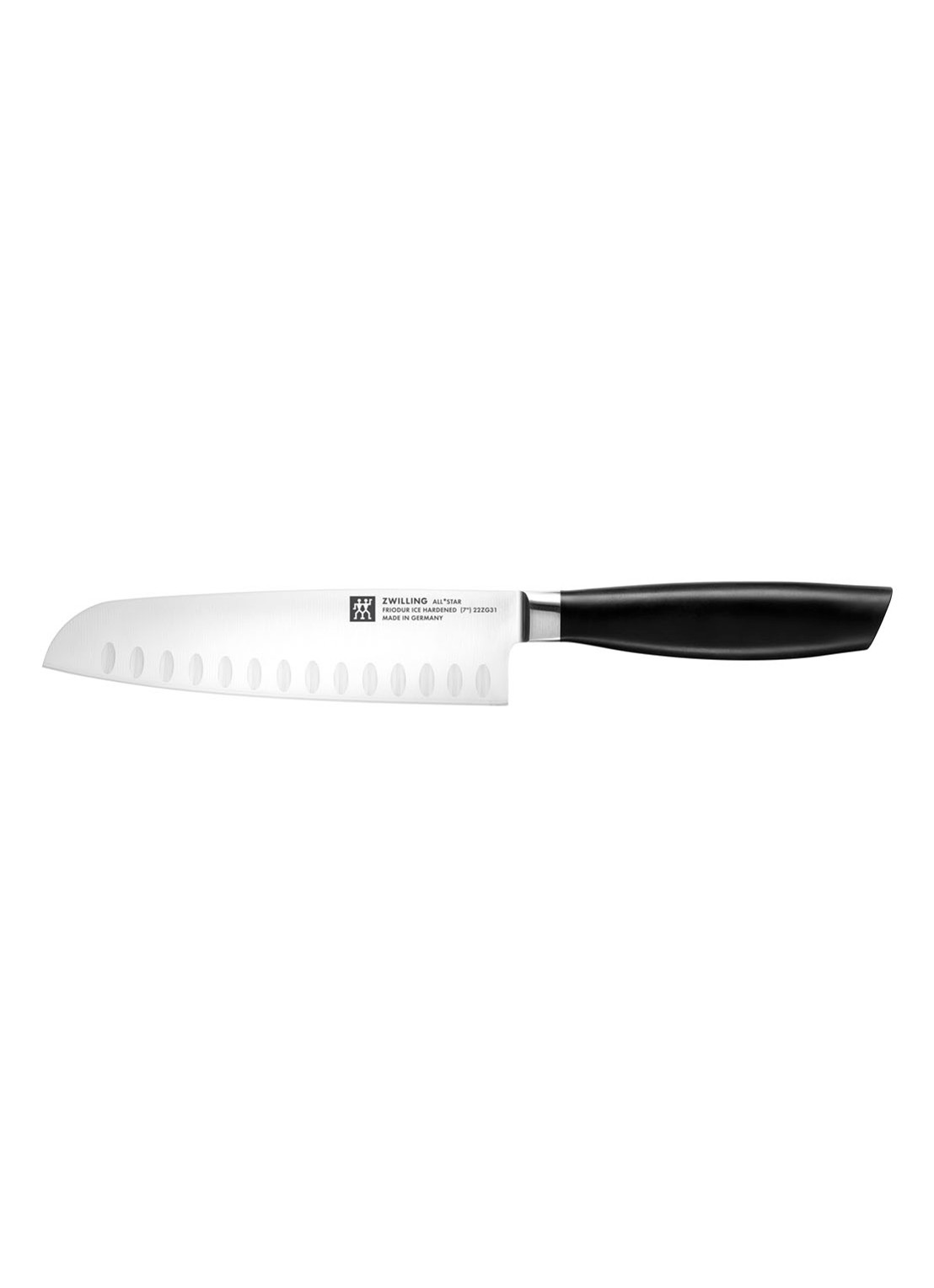 Zwilling All Star santokumes 18 cm - voorkant zwart