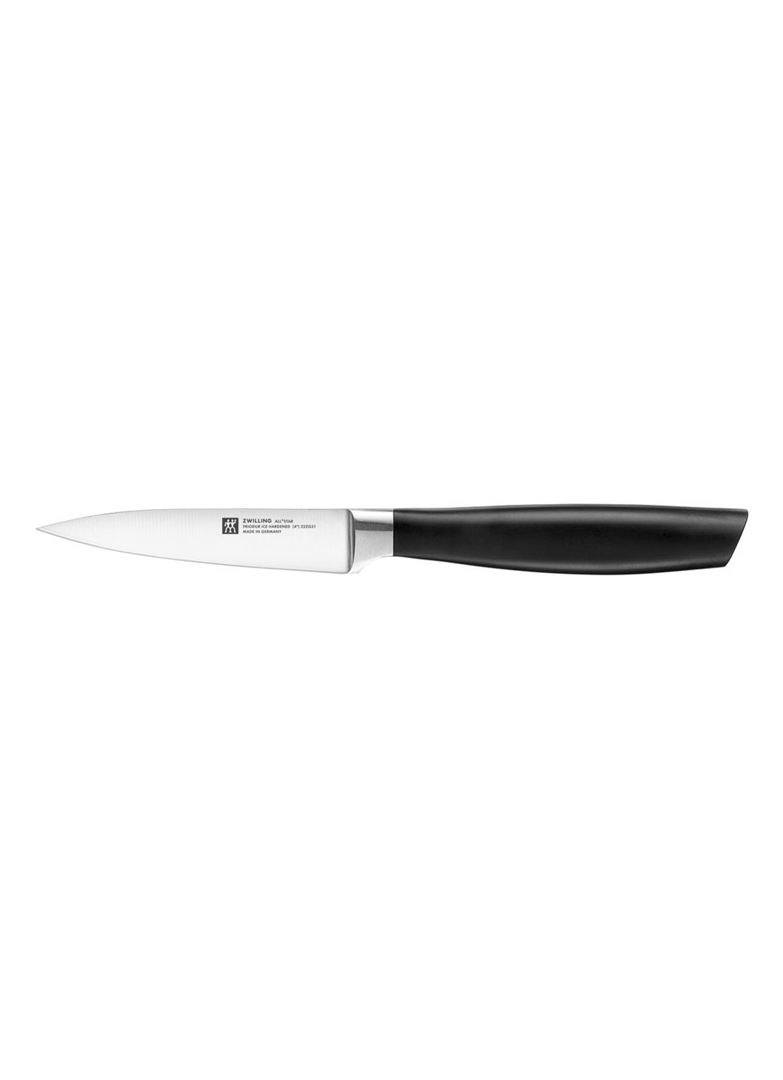 Zwilling All Star schil- en garneermes 10 cm - voorkant zwart