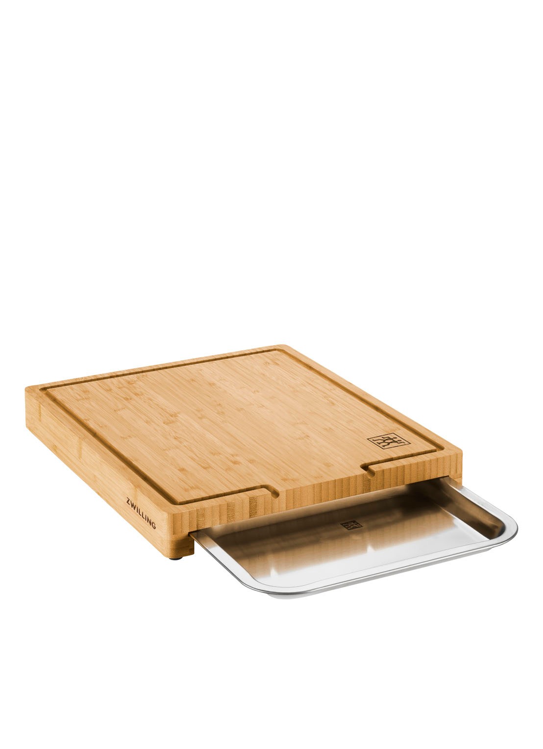 Zwilling Barbecue 2-in-1 snijplank met lade 39 x 30 cm - voorkant 3 beige