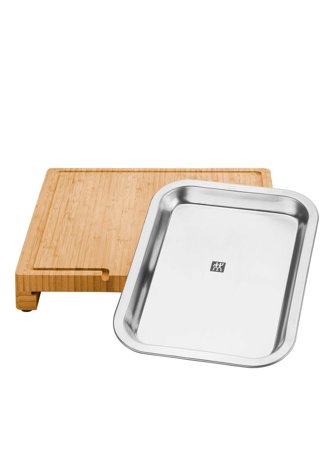 Zwilling Barbecue 2-in-1 snijplank met lade 39 x 30 cm - voorkant 4 beige