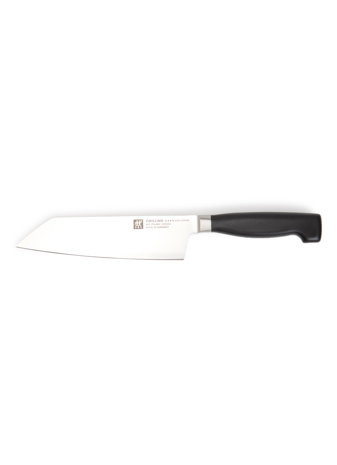 Zwilling Bunka mes 17 cm  - voorkant zilver