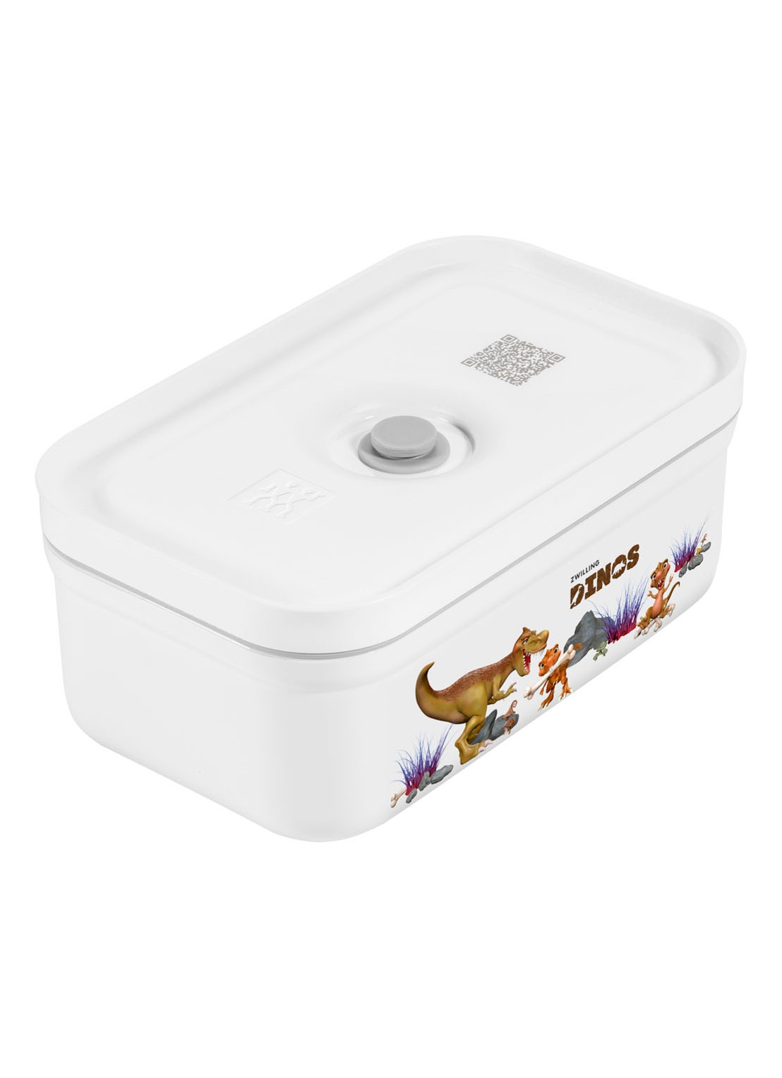 Zwilling Dino Fresh & Save Vacuüm lunchbox  - voorkant gebroken wit