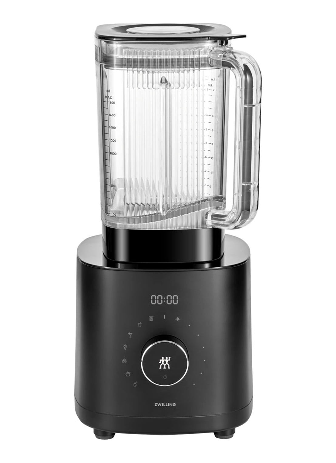 Zwilling Enfinigy Black Power blender 1,80 liter - voorkant zwart
