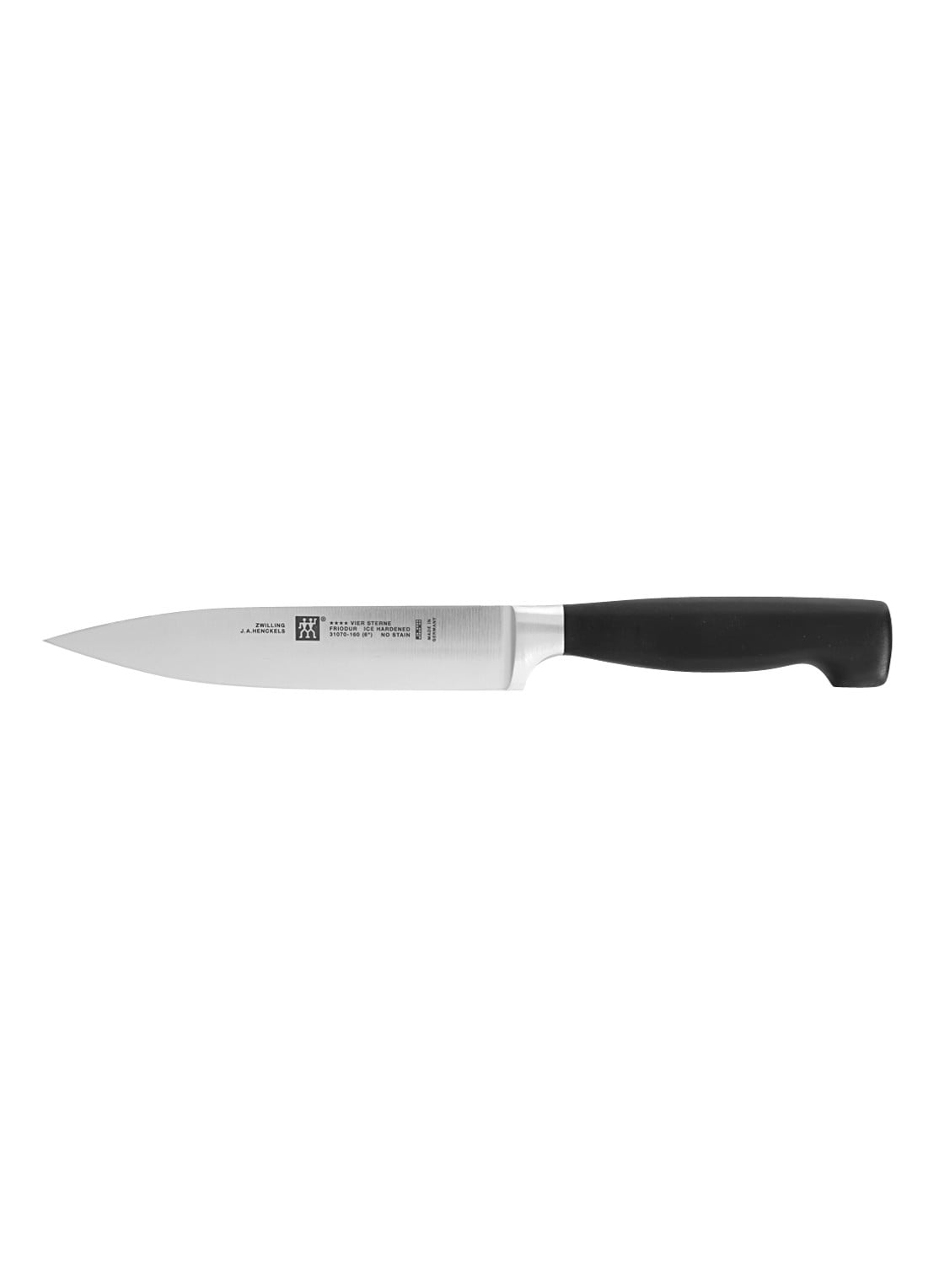 Zwilling FOUR STAR vleesmes 16 cm - voorkant zwart