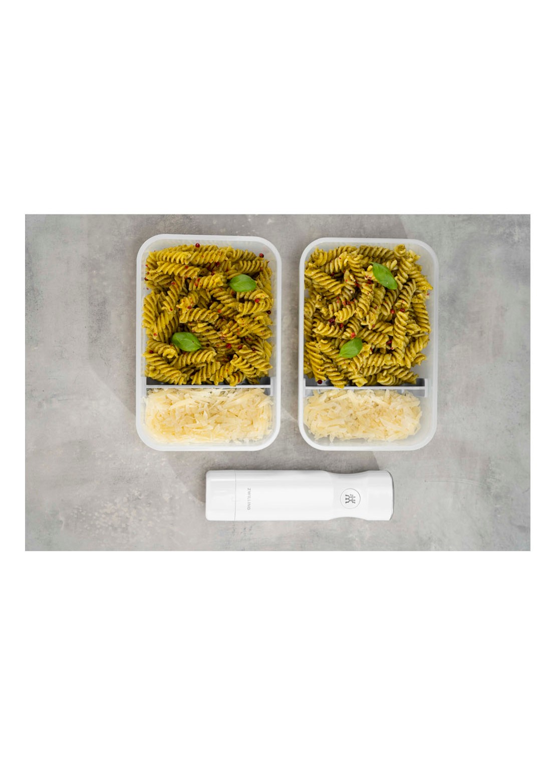 Zwilling Fresh & Save vacuüm lunchbox flat 22 x 15 x 6,5 cm - detail 4 gebroken wit