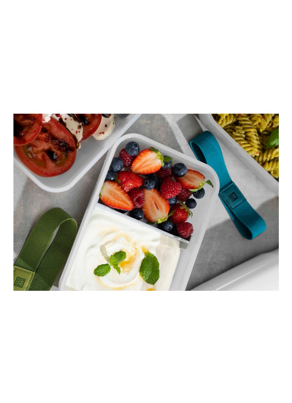 Zwilling Fresh & Save vacuüm lunchbox set van 3 - detail 4 gebroken wit